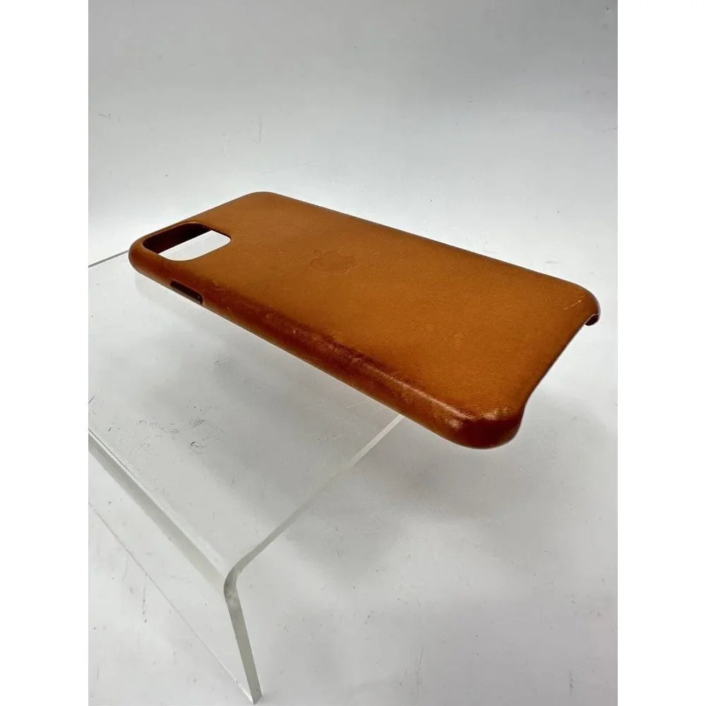 Apple Leather Case for iPhone 11 Pro Max - Saddle Brown (K)